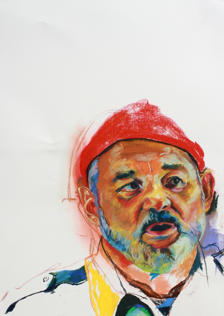 BILL MURRAY!! Pastel on paper. 