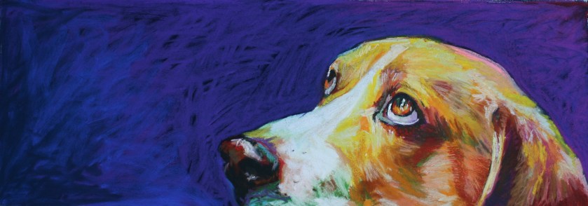 Bear...he's hungry. Pastel on paper.