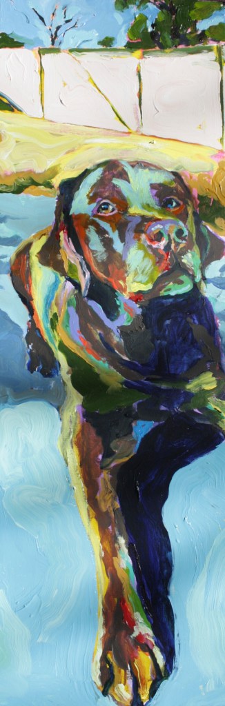 Energetic lab.  Acrylic on canvas.