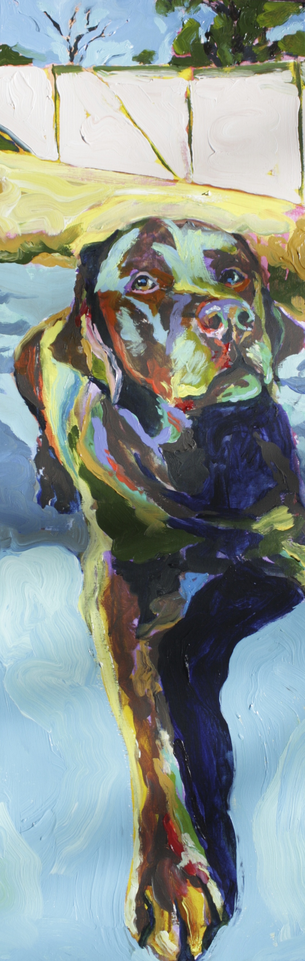 Energetic lab.  Acrylic on canvas.